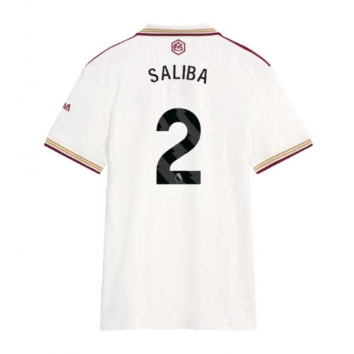 Billige Fotballdrakt Arsenal William Saliba #2 Replika Tredjedrakt Dame 2025-26 Kortermet Billige Fotballdrakt Arsenal William Saliba #2 Replika Tredjedrakt Dame 2025-26 Kortermet